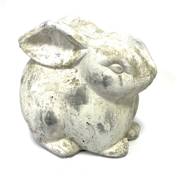 Hase Deko Ostern Beton Shabby Optik 23 cm