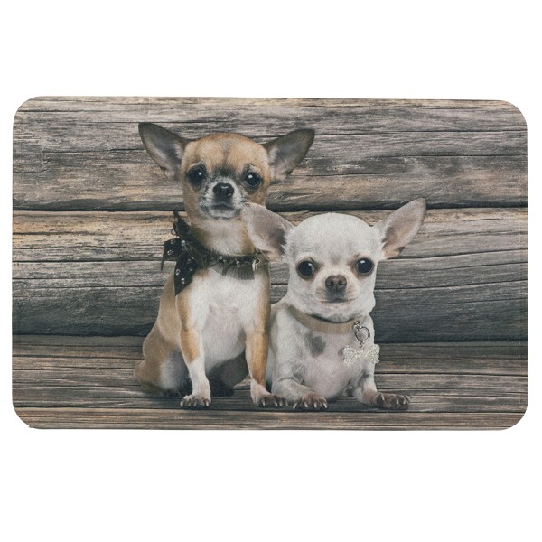 Fußmatte Chihuahuas Hund Flach Textil 75 x 50 x 1 cm