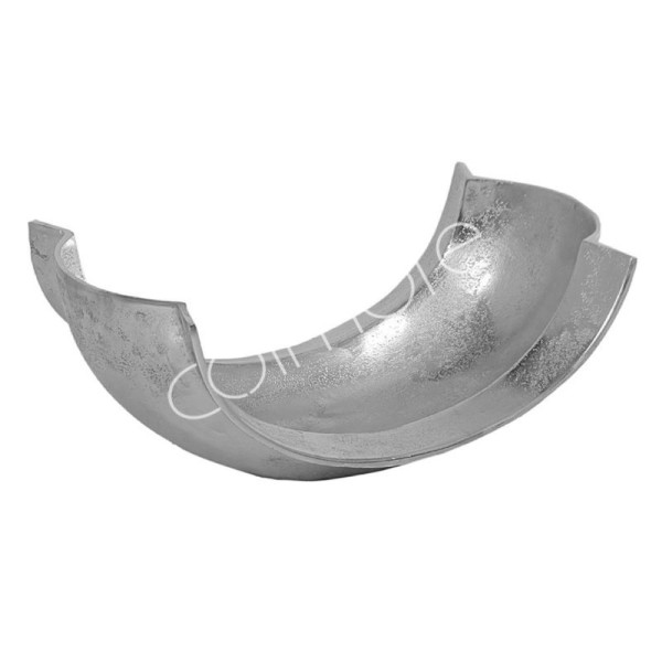 Dekoschale Silber Metall Modern Colmore 25 cm