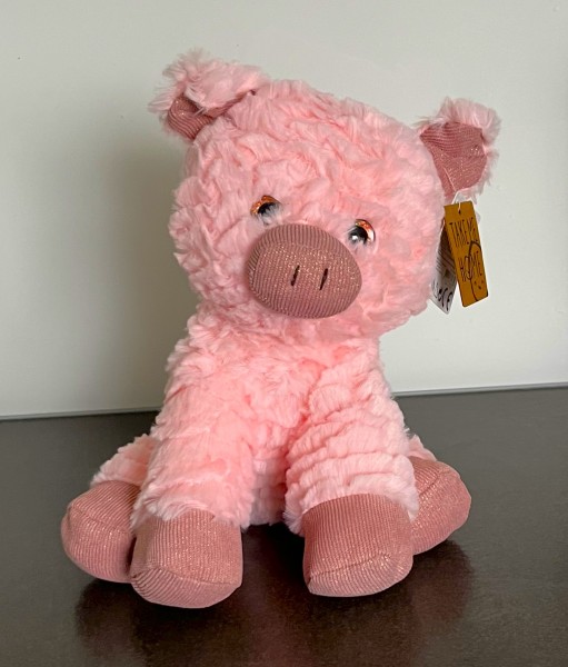 Plüsch Ferkel Rosa Schweinchen 27 cm