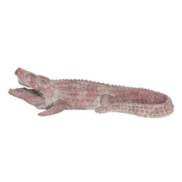 Krokodil Deko Garten Figur 46 cm