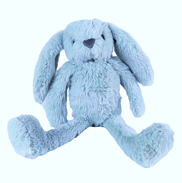 Hase Plüschtier Blau Ostern Kinder 36 cm